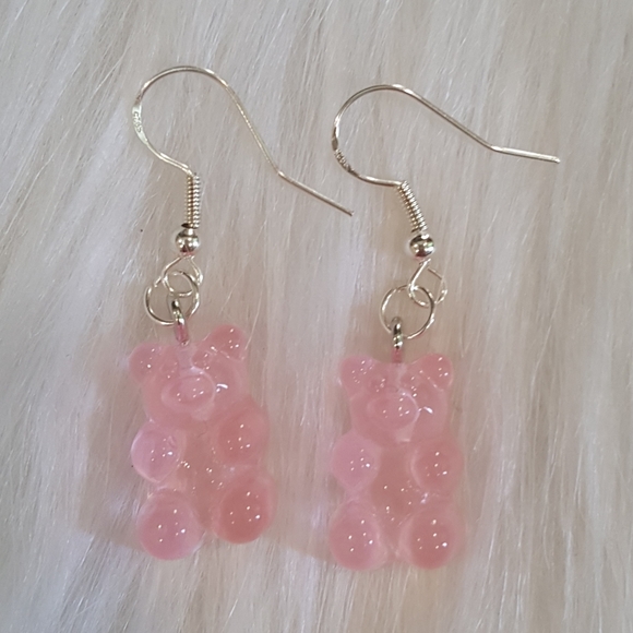 4/$20 Gummy Bear Sterling Silver Earrings - Picture 2 of 2